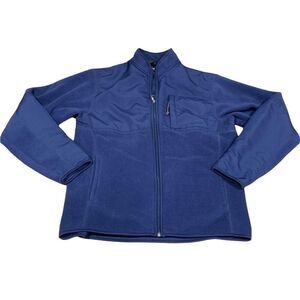 Chaps Men’s Blue Zip Front Fleece Jacket Size Medium
